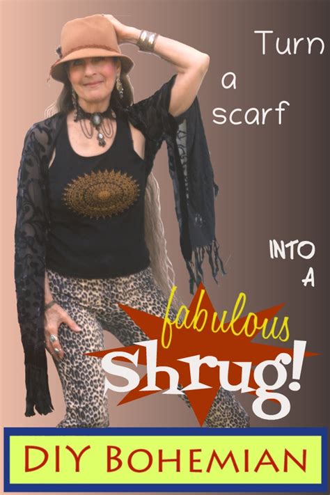 convert scarf to shrug diy.